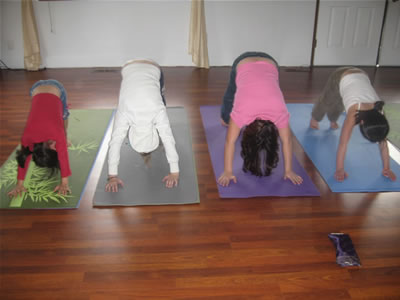 kids yoga down dog